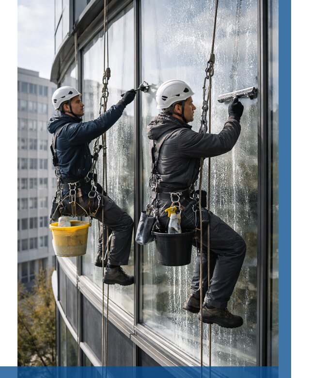 Мойка панорамных окон в Шадринске от 362 р. заказать у ВЫСОТНИК-Шдр