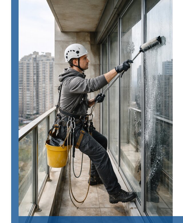 Профессиональная мойка балконного остекления в Шадринске