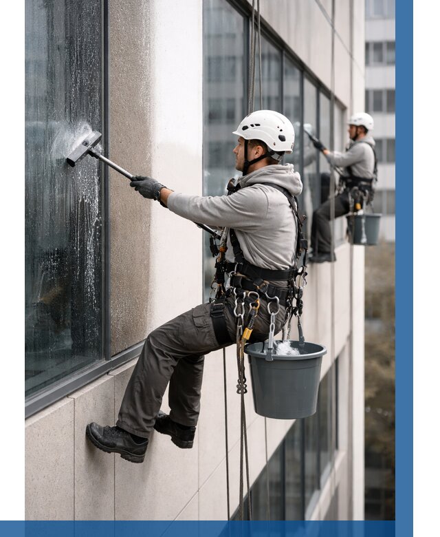 Мойка фасадов зданий в Шадринске под ключ от 362 р. | ВЫСОТНИК-Шдр