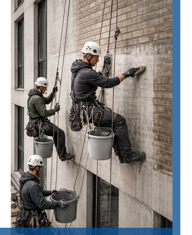 Удаление высолов с фасада в Шадринске от 259 р. | ВЫСОТНИК-Шдр