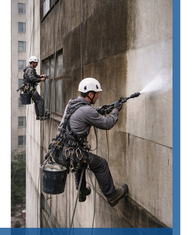 Очистка фасада от копоти в Шадринске от 259 р. | ВЫСОТНИК-Шдр