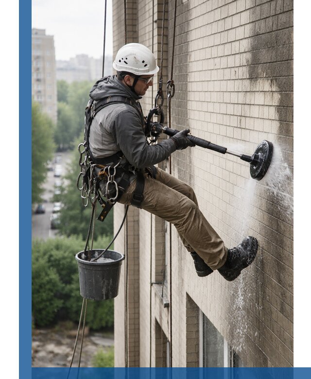 Очистка фасада от копоти в Шадринске профессионально и безопасно