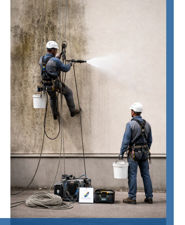 Очистка фасада от плесени в Шадринске от 310 р. | ВЫСОТНИК-Шдр