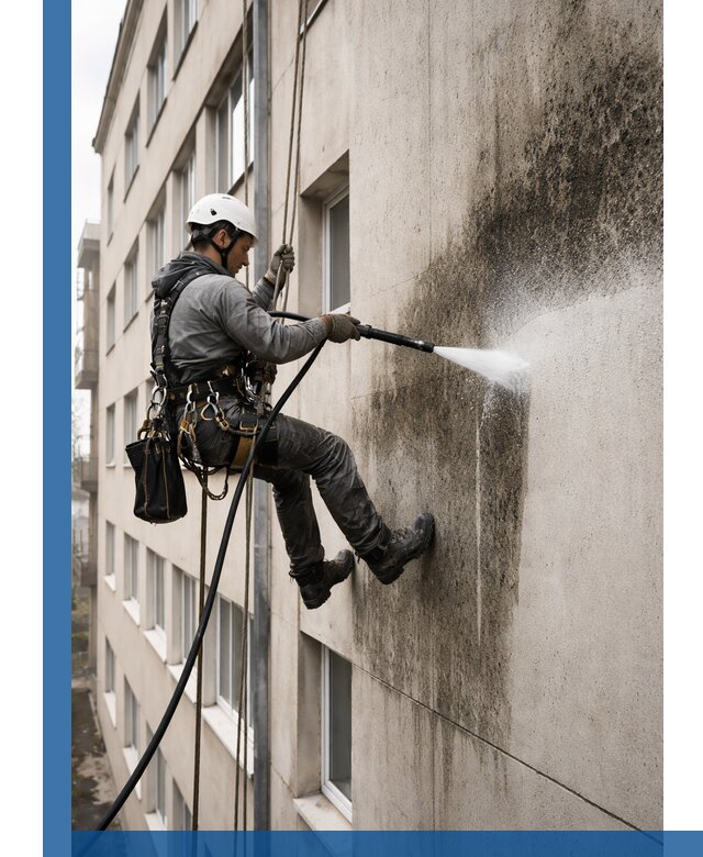 Профессиональная очистка фасадов от плесени в Шадринске