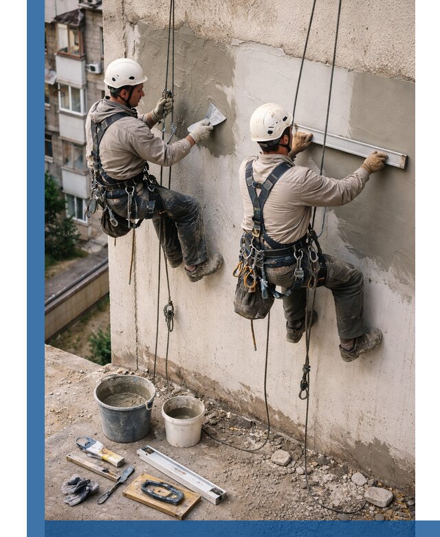 Комплексный ремонт штукатурного фасада с гарантией в Шадринске