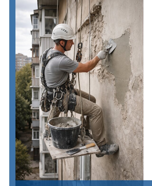 Восстановление фасадной штукатурки в Шадринске с гарантией качества