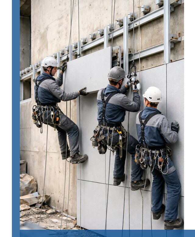 Монтаж вентилируемого фасада в Шадринске под ключ с гарантией качества