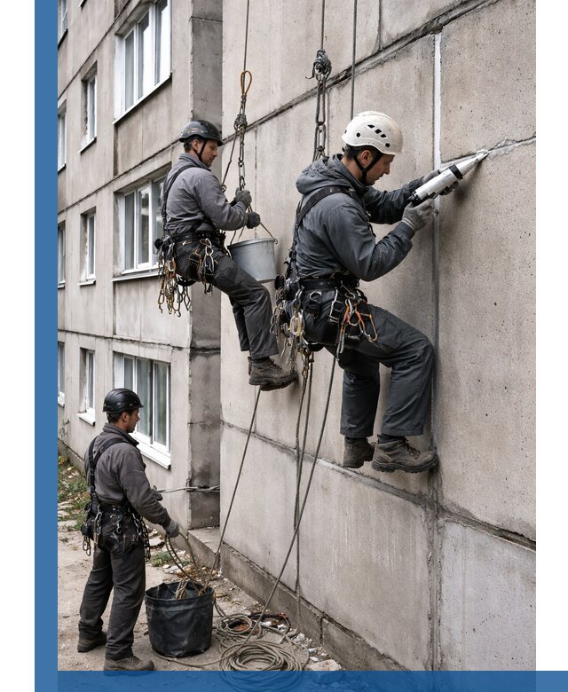 Герметизация межпанельных швов в Шадринске с гарантией герметичности