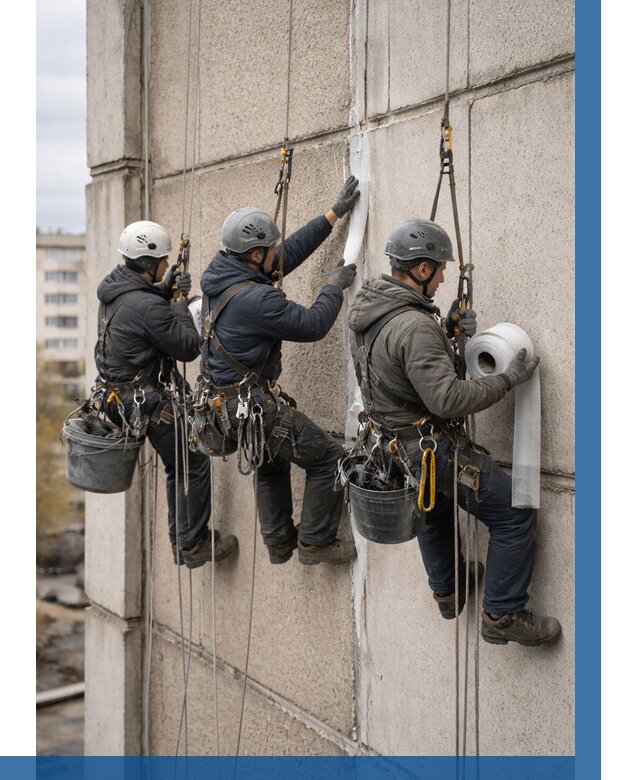 Ремонт межпанельных швов в Шадринске от 776 р. | ВЫСОТНИК-Шдр