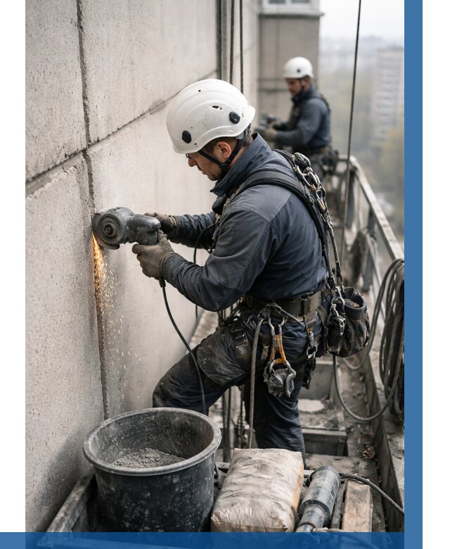 Штробление межпанельных швов в Шадринске от 1241 р. | ВЫСОТНИК-Шдр