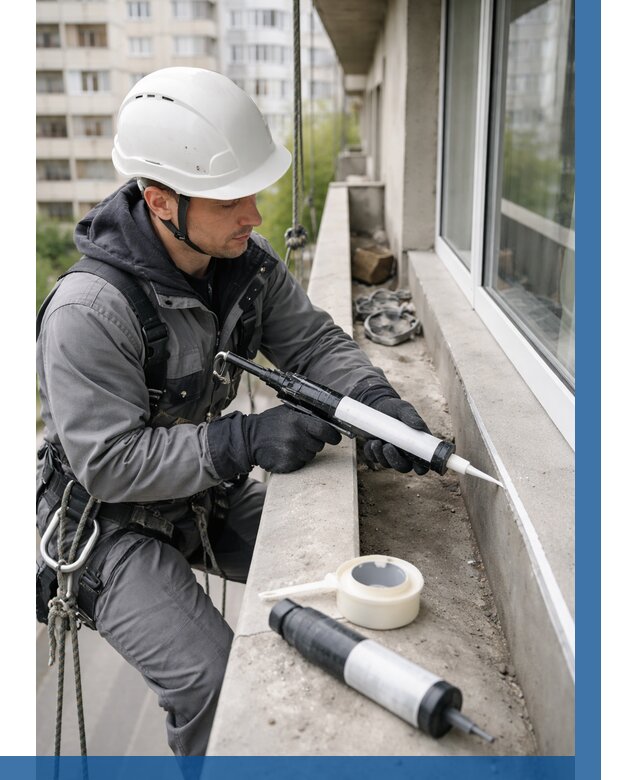 Герметизация швов лоджии в Шадринске от 4653 р. | ВЫСОТНИК-Шдр