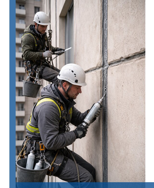 Герметизация деформационных швов фасада в Шадринске качественно