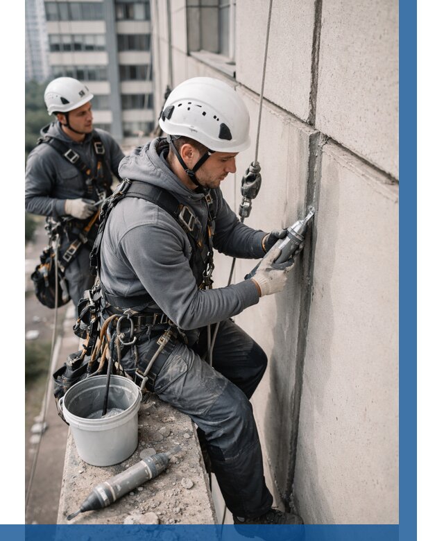 Ремонт деформационных швов здания в Шадринске от 1034 р. | ВЫСОТНИК-Шдр