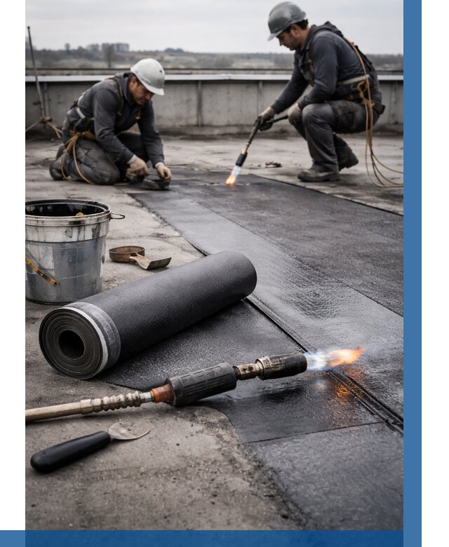 Ремонт рулонной кровли в Шадринске от 672 р. | ВЫСОТНИК-Шдр