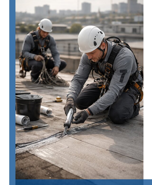 Аварийное и капитальное устранение протечек кровли в Шадринске