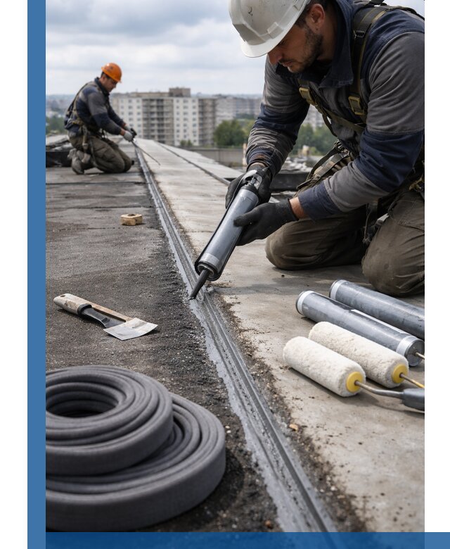 Герметизация швов кровли в Шадринске с гарантией герметичности