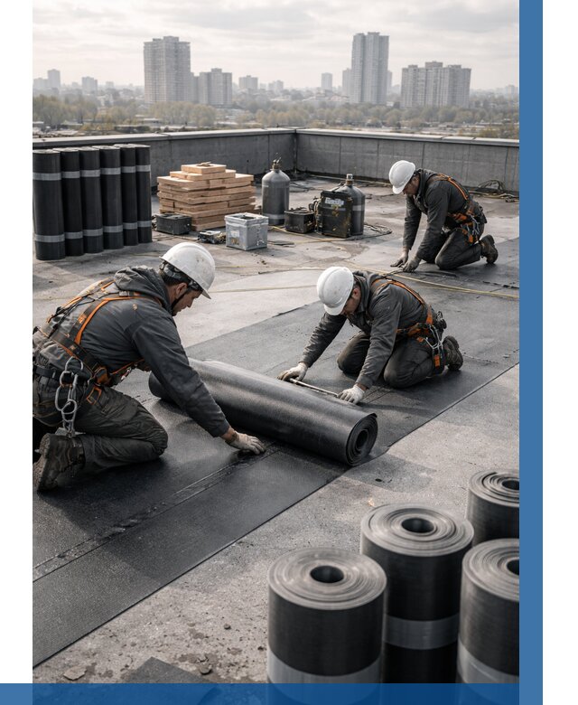 Монтаж мягкой кровли под ключ в Шадринске от 465 р. | ВЫСОТНИК-Шдр