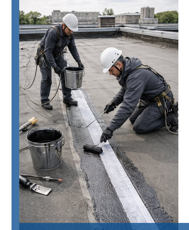 Гидроизоляция кровли мастикой в Шадринске надежная защита