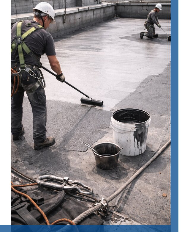 Гидроизоляция кровли жидкой резиной в Шадринске от 517 р. | ВЫСОТНИК-Шдр