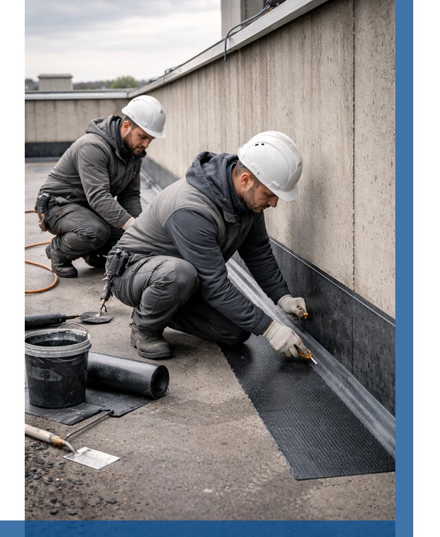 Гидроизоляция примыканий на кровле в Шадринске от 931 р. | ВЫСОТНИК-Шдр