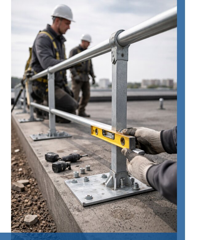 Монтаж кровельного ограждения в Шадринске от 1241 р. | ВЫСОТНИК-Шдр