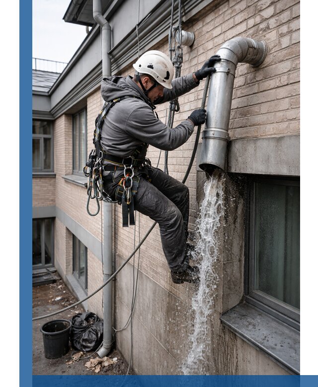 Профессиональная прочистка водосточных труб в Шадринске с гарантией