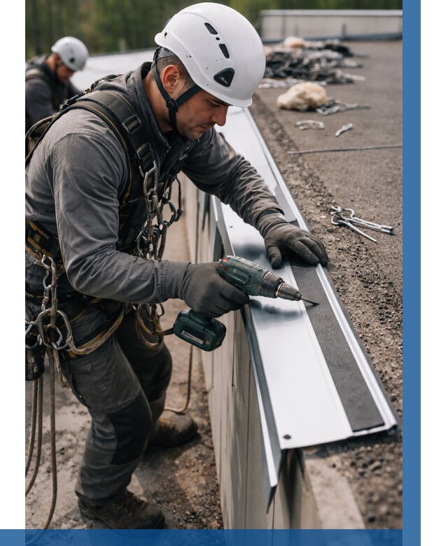 Монтаж капельника на кровле в Шадринске от 310 р. | ВЫСОТНИК-Шдр