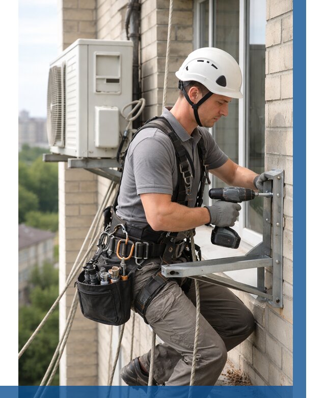 Установка кронштейнов кондиционера в Шадринске от 3619 р. | ВЫСОТНИК-Шдр