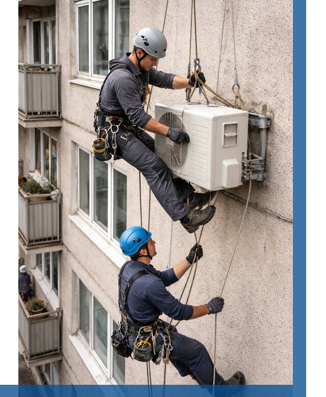 Перенос внешнего блока кондиционера в Шадринске от 9307 р.| ВЫСОТНИК-Шдр