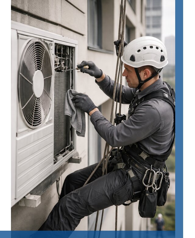 Обслуживание внешнего блока кондиционера в Шадринске от 2792 р.ВЫСОТНИК-Шдр