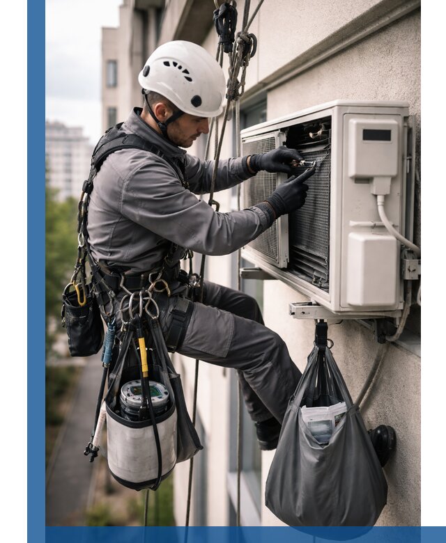 Обслуживание внешнего блока кондиционера в Шадринске профессионально