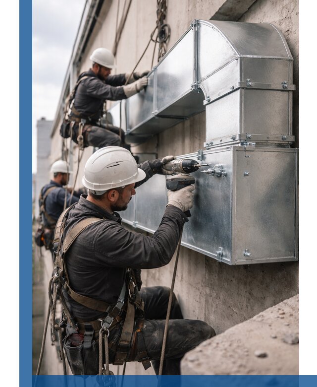 Профессиональный монтаж вентиляционных коробов в Шадринске под ключ