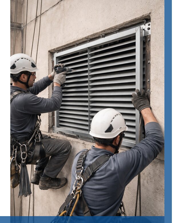 Монтаж вентиляционных решеток в Шадринске от 4653 р. | ВЫСОТНИК-Шдр