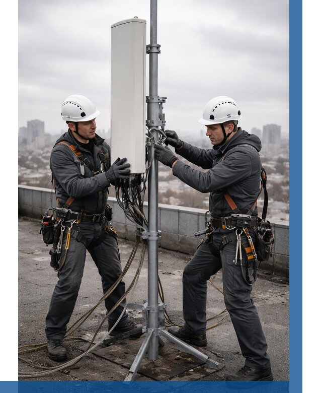 Монтаж антенн связи на крыше в Шадринске от 8790 р. | ВЫСОТНИК-Шдр