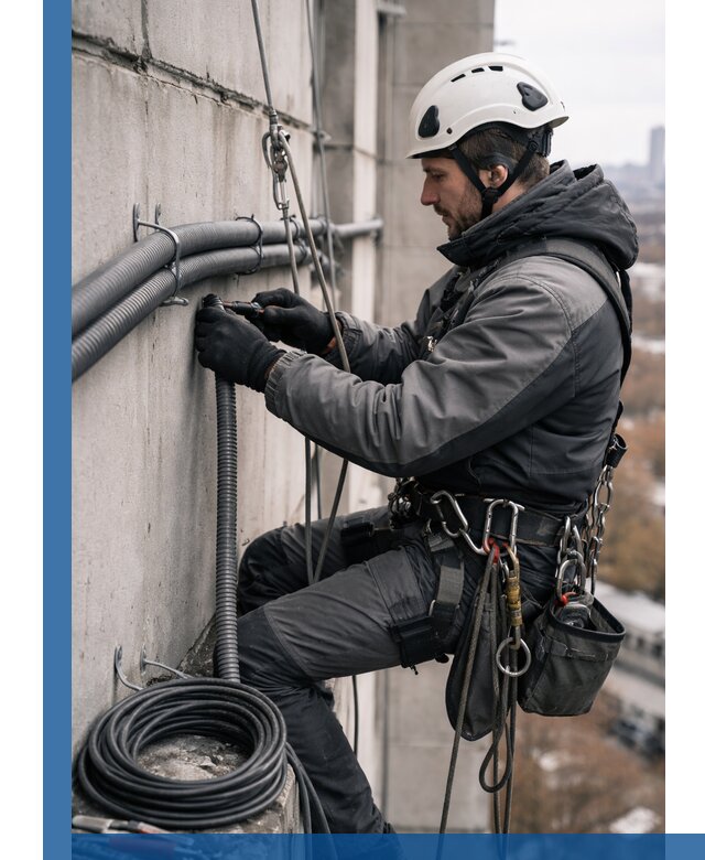 Профессиональный монтаж гофры для кабеля в Шадринске с гарантией