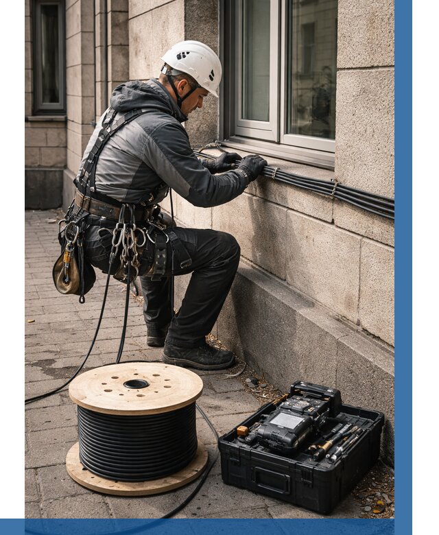 Прокладка оптоволоконного кабеля в Шадринске от 827 р. | ВЫСОТНИК-Шдр