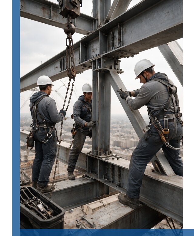 Профессиональный монтаж металлоконструкций на высоте в Шадринске