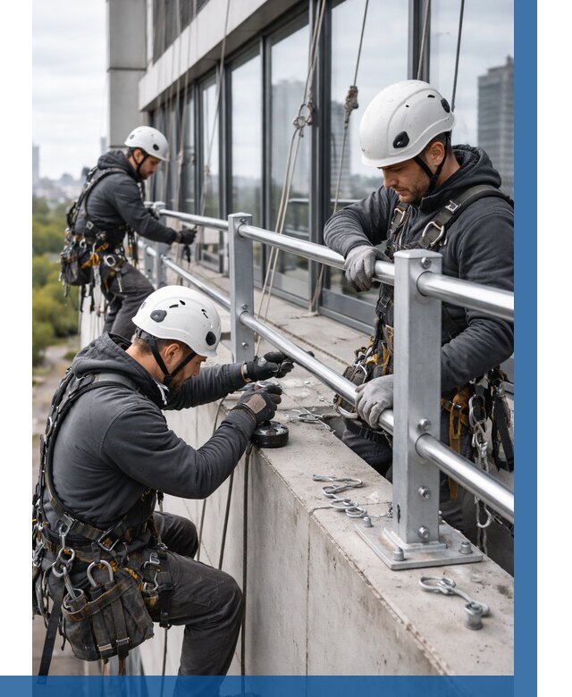 Монтаж ограждений на высоте в Шадринске, от 1241 р. | ВЫСОТНИК-Шдр