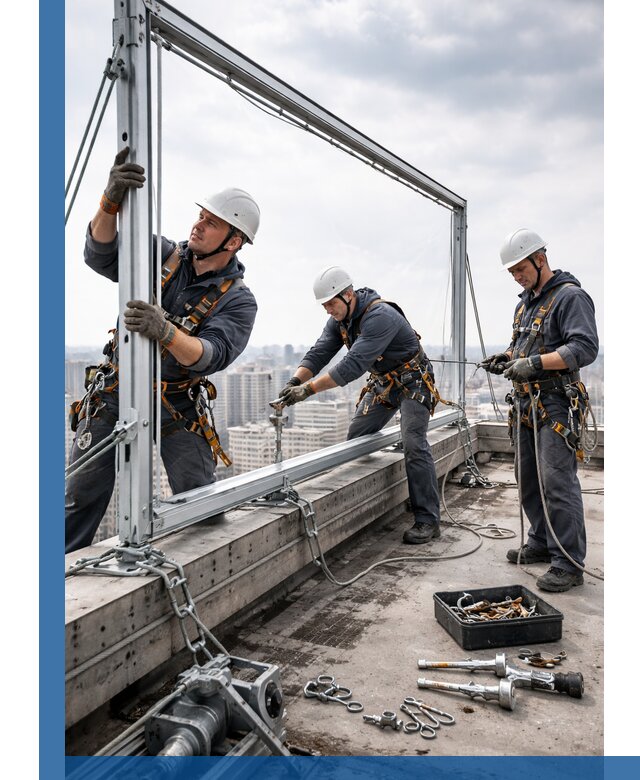 Монтаж крышных рекламных конструкций под ключ в Шадринске