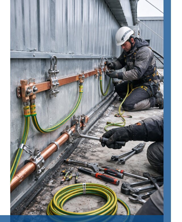 Монтаж заземления здания в Шадринске от 25853 р. | ВЫСОТНИК-Шдр