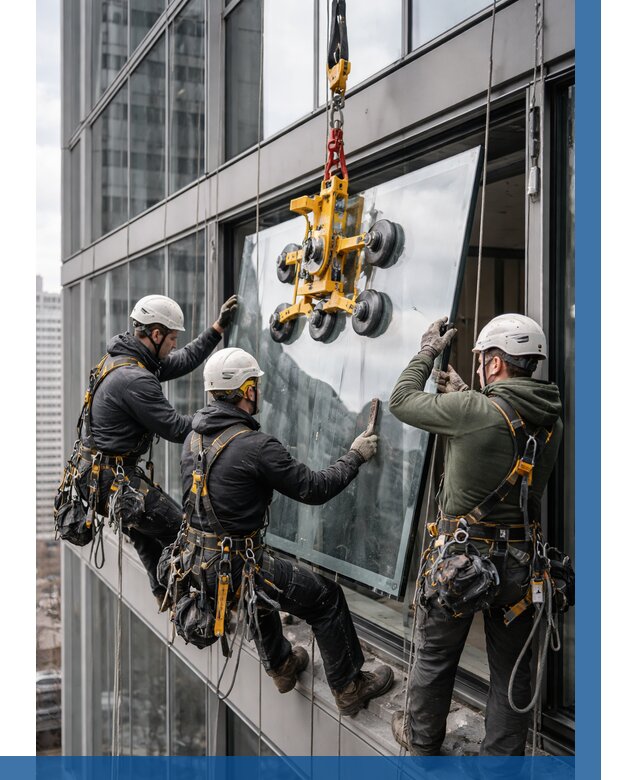 Фасадное остекление зданий под ключ в Шадринске от 10341 р. | ВЫСОТНИК-Шдр