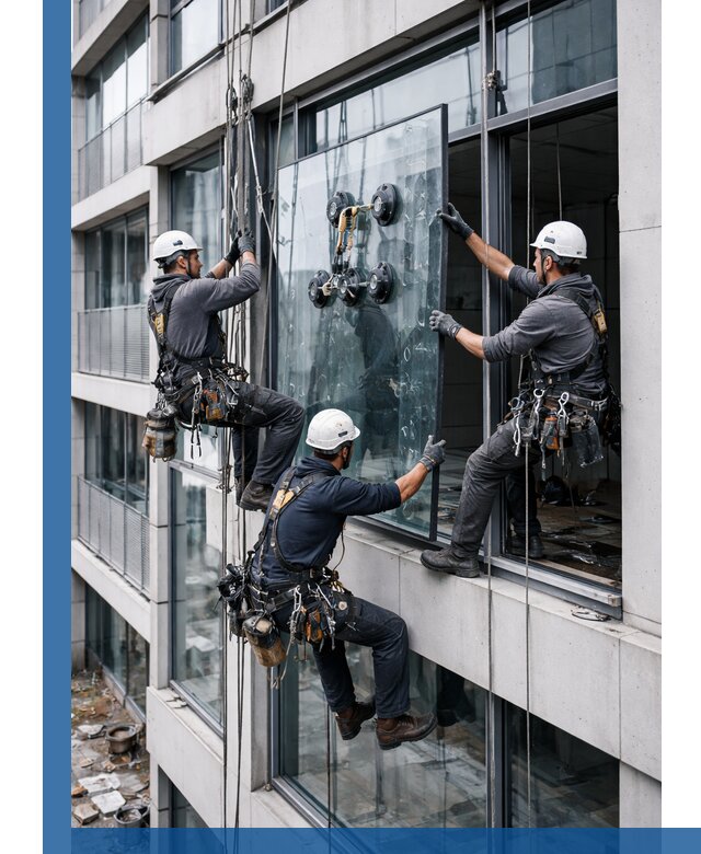 Фасадное остекление и монтаж витражей зданий в Шадринске под ключ