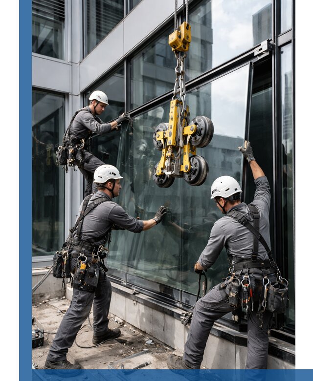 Структурное остекление фасадов в Шадринске монтаж и обслуживание