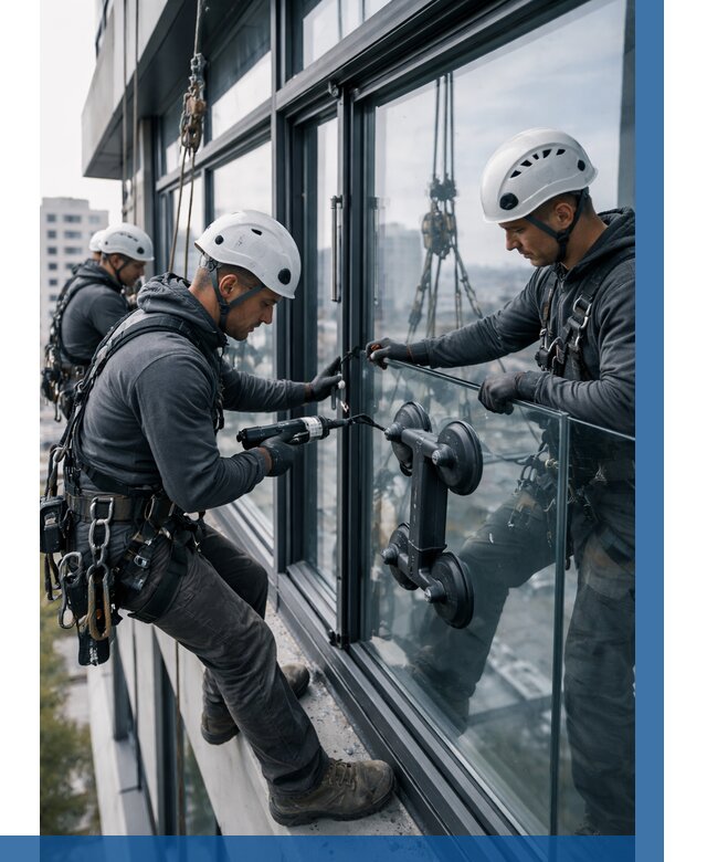 Витражное остекление зданий в Шадринске от 3619 р. | ВЫСОТНИК-Шдр