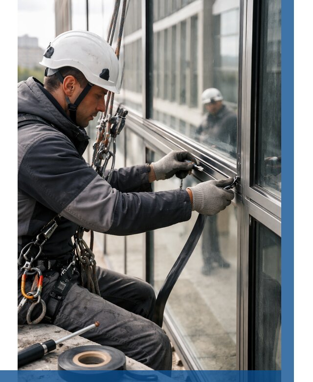 Ремонт витражных конструкций в Шадринске от 3619 р. | ВЫСОТНИК-Шдр