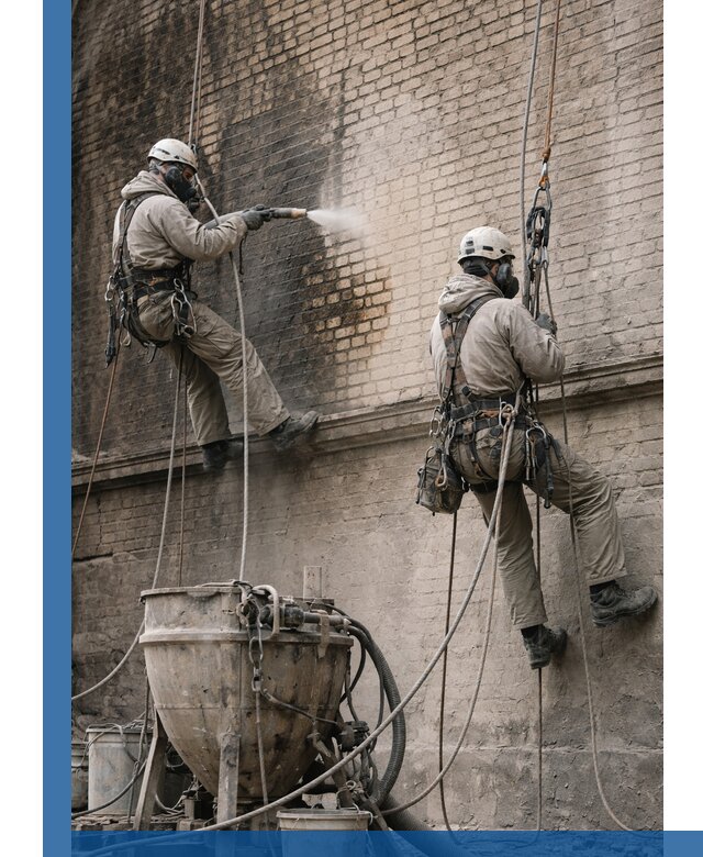 Пескоструйная очистка фасадов в Шадринске профессионально