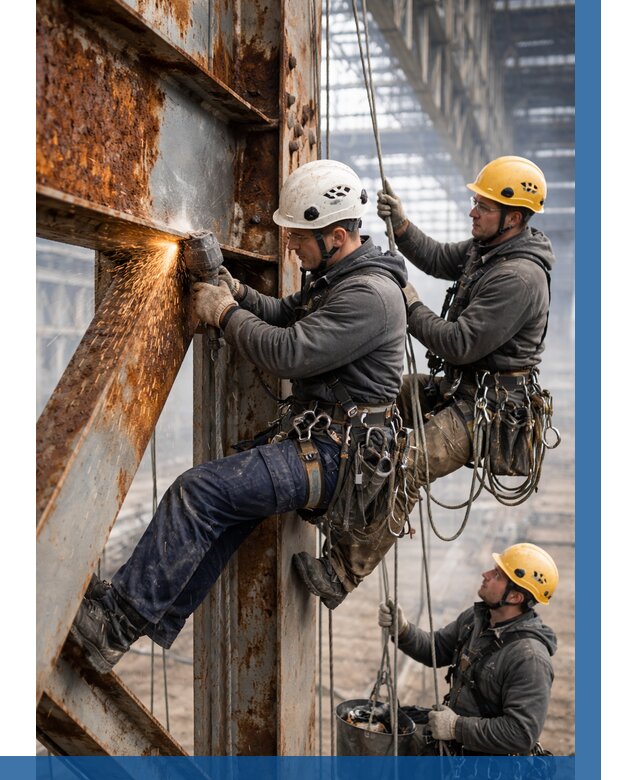 Зачистка металла от ржавчины в Шадринске от 362 р. | ВЫСОТНИК-Шдр