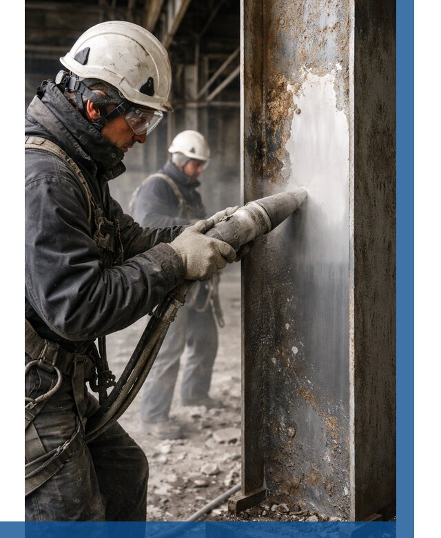 Удаление старой краски с металла в Шадринске от 465 р. | ВЫСОТНИК-Шдр