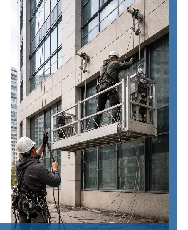 Монтаж и подъем фасадной люльки в Шадринске от 12409 р. | ВЫСОТНИК-Шдр
