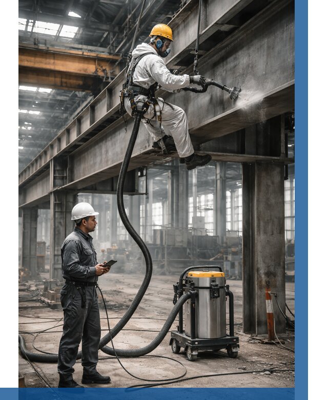 Обеспыливание конструкций в цехе в Шадринске от 4343 р. | ВЫСОТНИК-Шдр